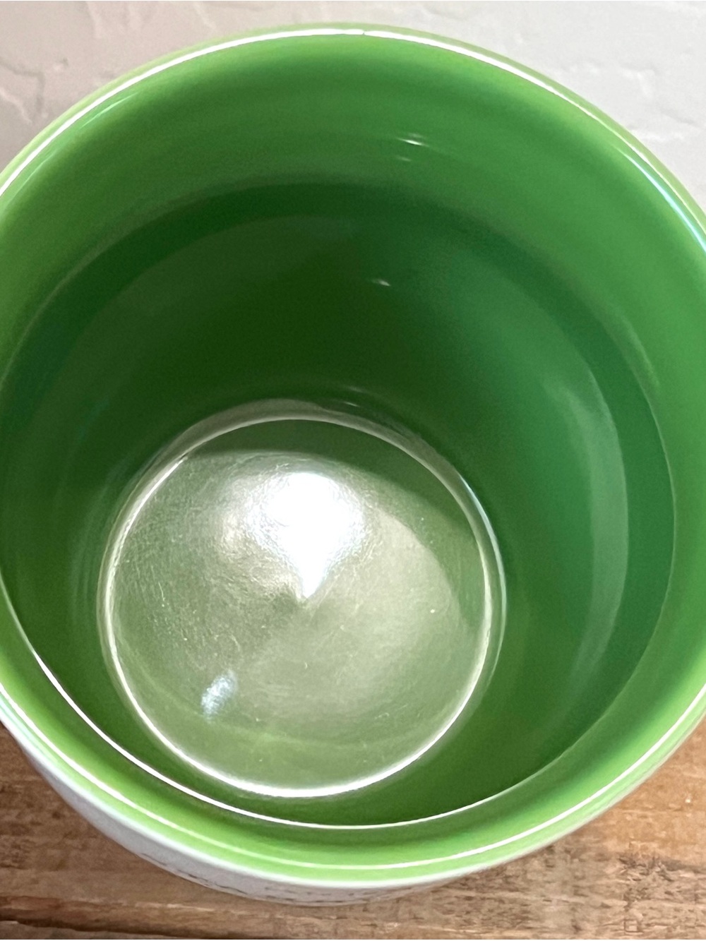 Vintage 2007 Starbucks Abbey Coffee Mug Est 1971 White Green 18 oz - Picture 3 of 4